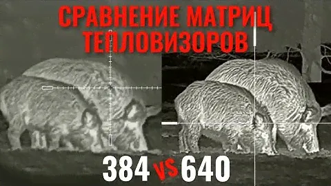 СРАВНЕНИЕ МАТРИЦ ТЕПЛОВИЗОРОВ 384 vs 640 ТЕПЛОВИЗИОННЫЕ ПРИЦЕЛЫ IRAY GENI GL 35R и IRAY GENI GH 50R
